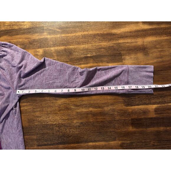Prana Women’s Large Pullover Top Cowl Neck Purple Kangaroo Pocket Hiking Layer - Picture 6 of 8